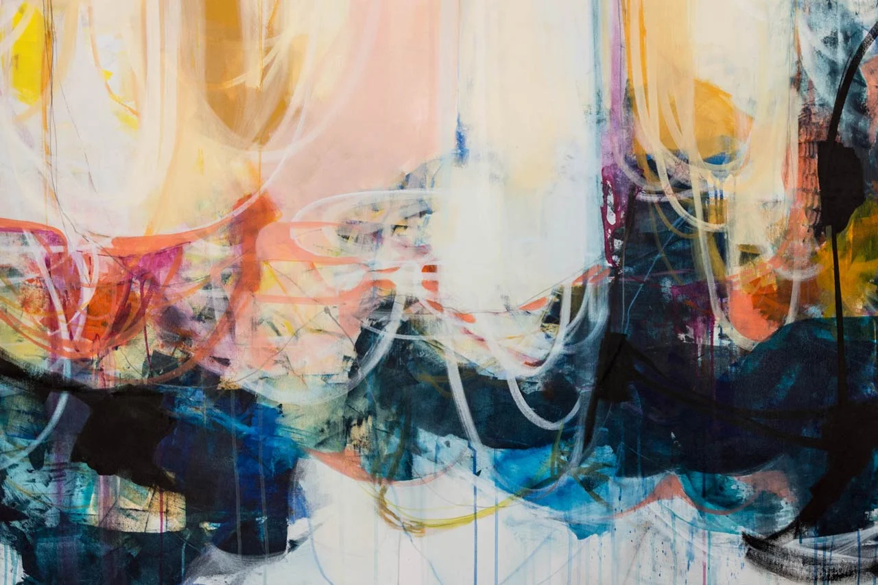 The Festival 48” x 36” mixed-media on canvas.