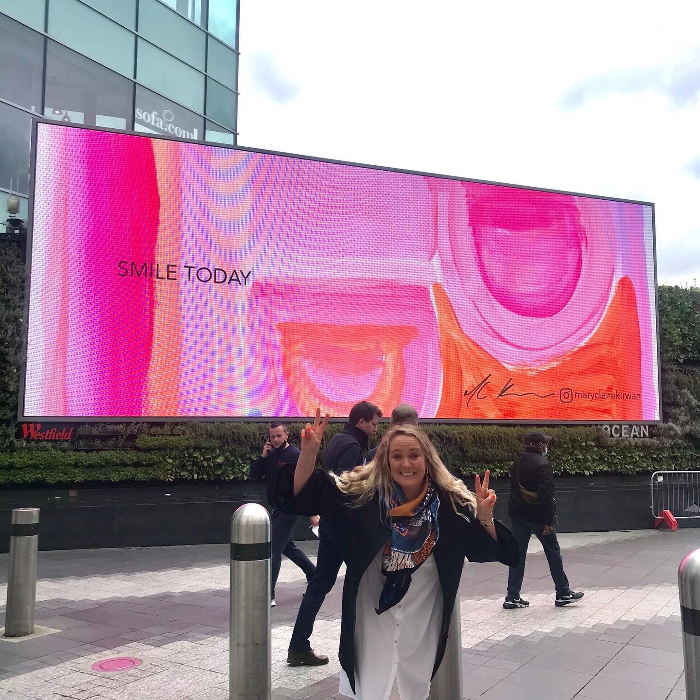 Look ma it&rsquo;s for real. Thanks to the amazing @lauranevillstudio for driving and inspiring this #letsdolondonbetter campaign. It is now living out in the real world @westfieldlondon and @westfieldstratfordcity . Over 30 emerging Uk based artists