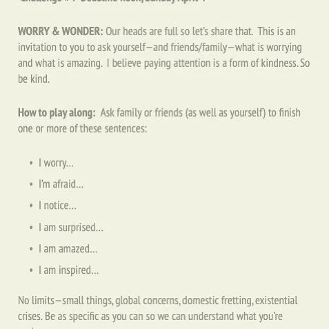 Next challenge! More details here https://www.alicegeorge.org/challenge-4-worry-wonder #fourhandscollab #artinquarantine #artinthetimeofcorona #evanstonmade