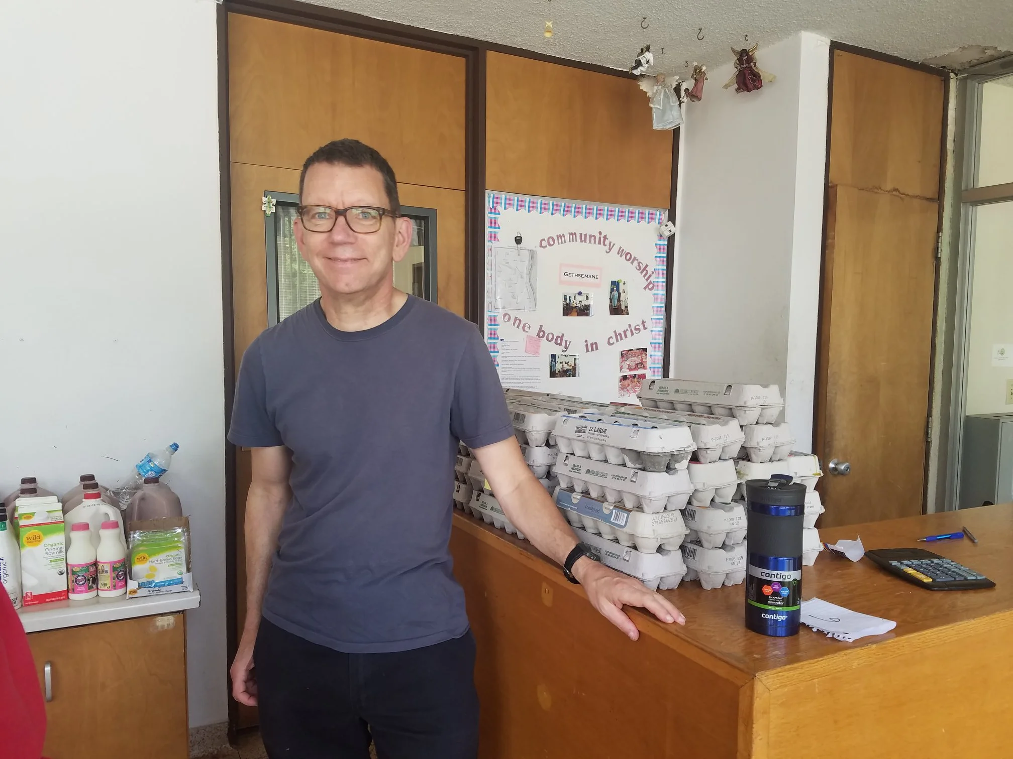 Our volunteers also helped clients know how many of each product type they could have. 