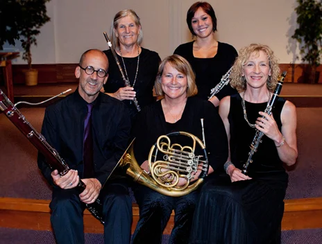 Karen as a principal with the Dolce Wind Quintet. Learn more about them here!