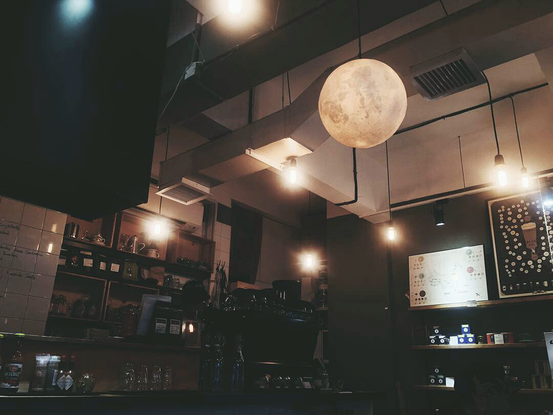 Shop in shop at a Common Grounds, café in Hong Kong, for Acorn Studio.