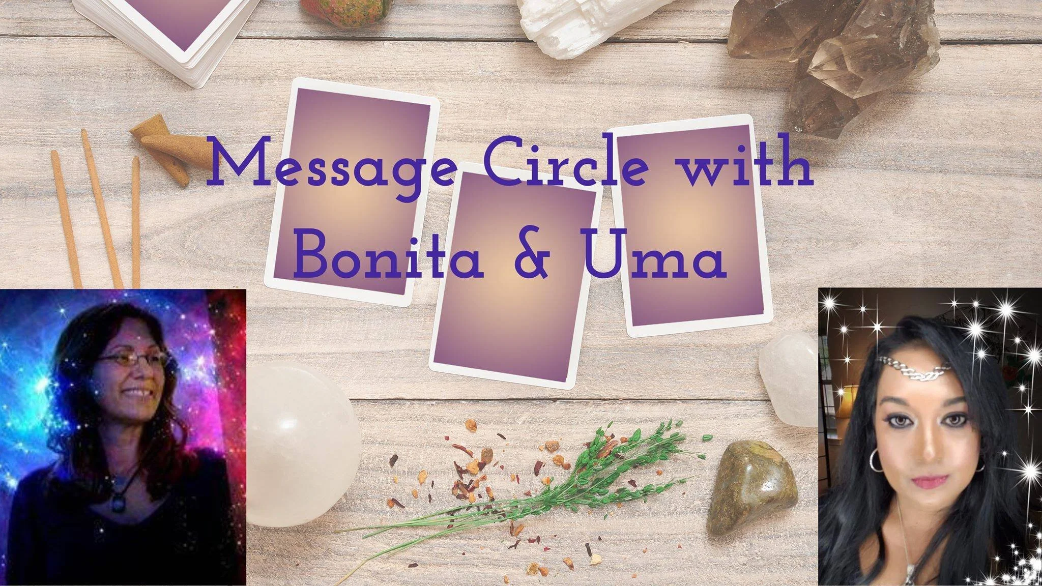 6/1: Online Message Circle with Uma and Bonita