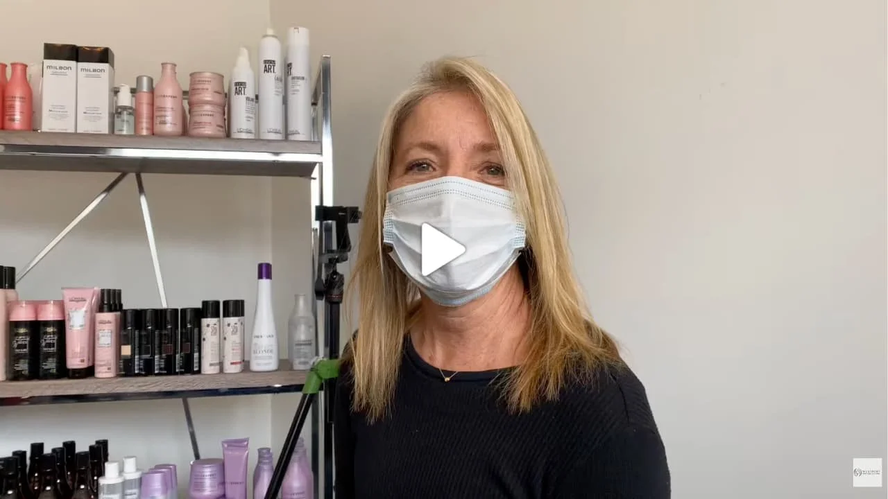 Honey blonde highlights transformation on light brown hair at Westport Hair & Co by Dania Morejon.