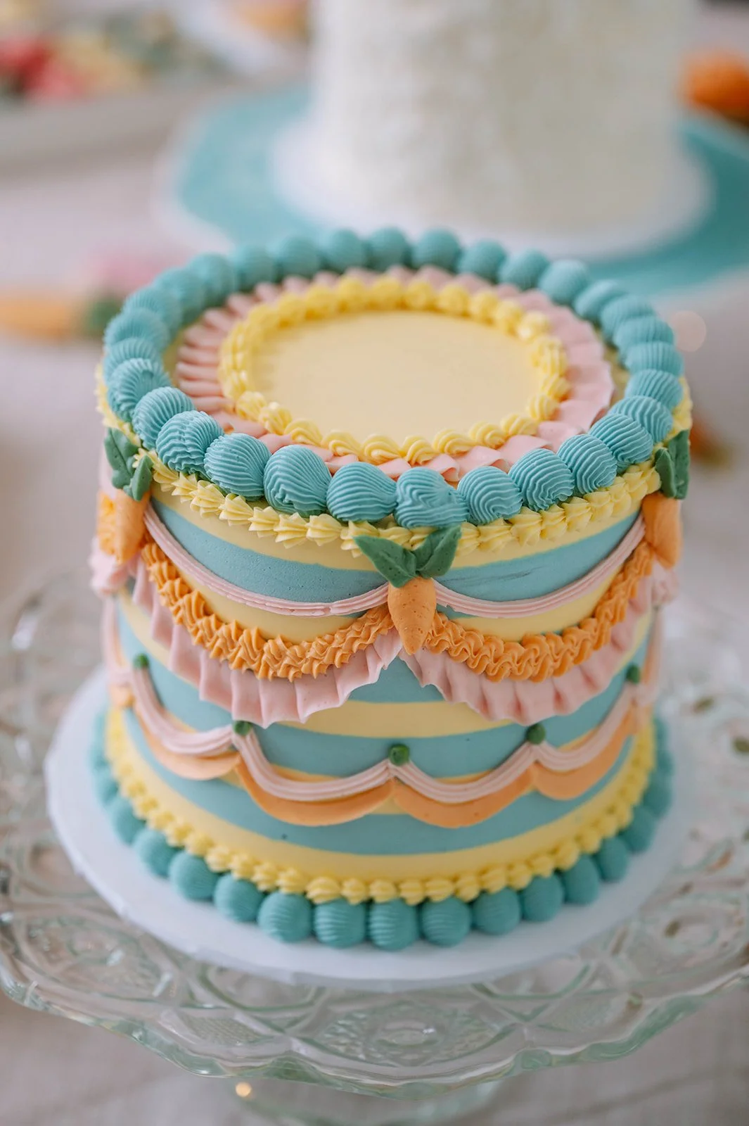Striped Spring - a Lambeth Cake