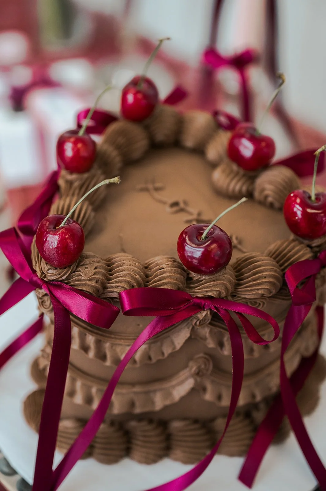 Chocolate Lambeth Heart Cake