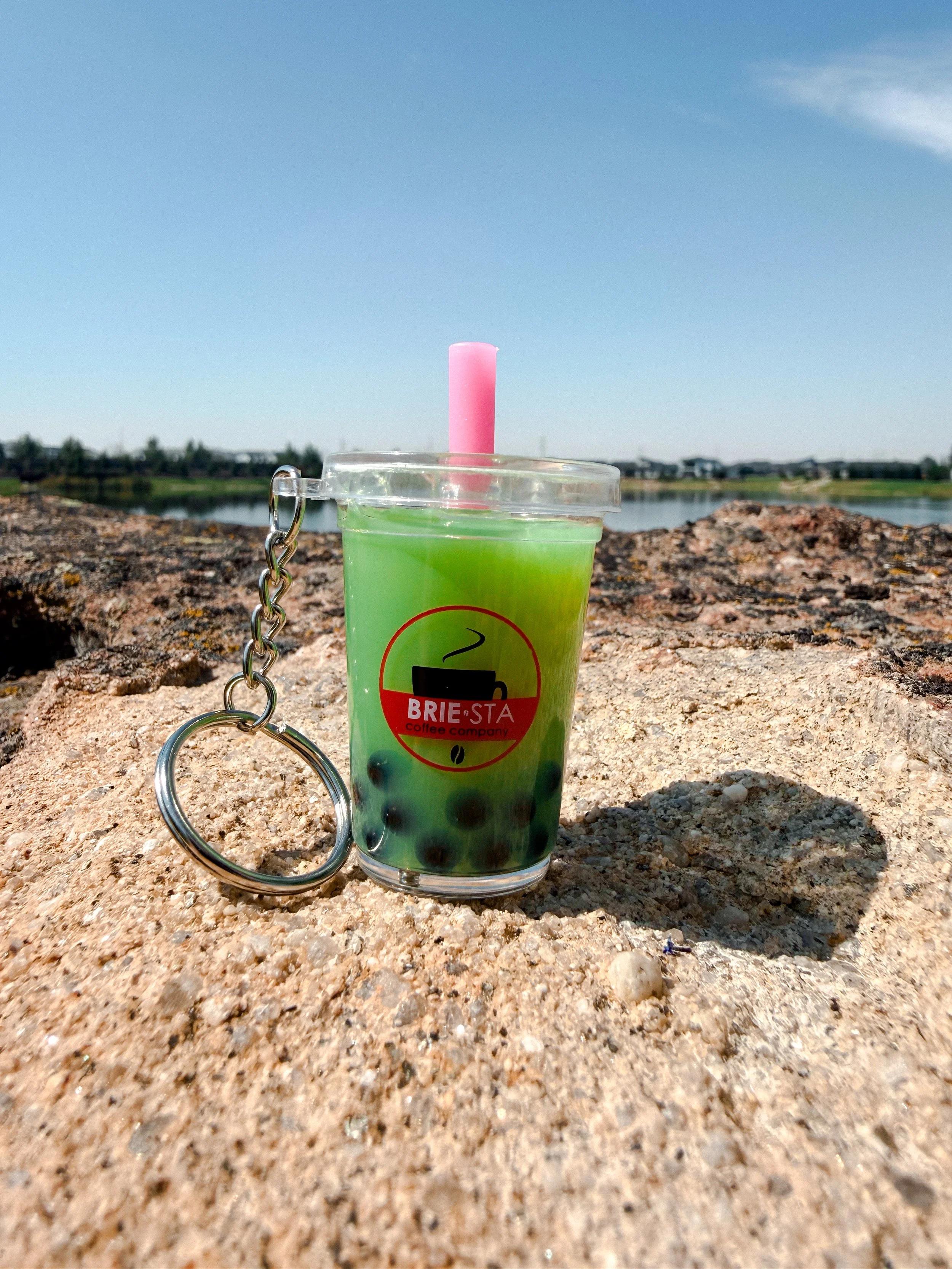 Green Boba Keychain