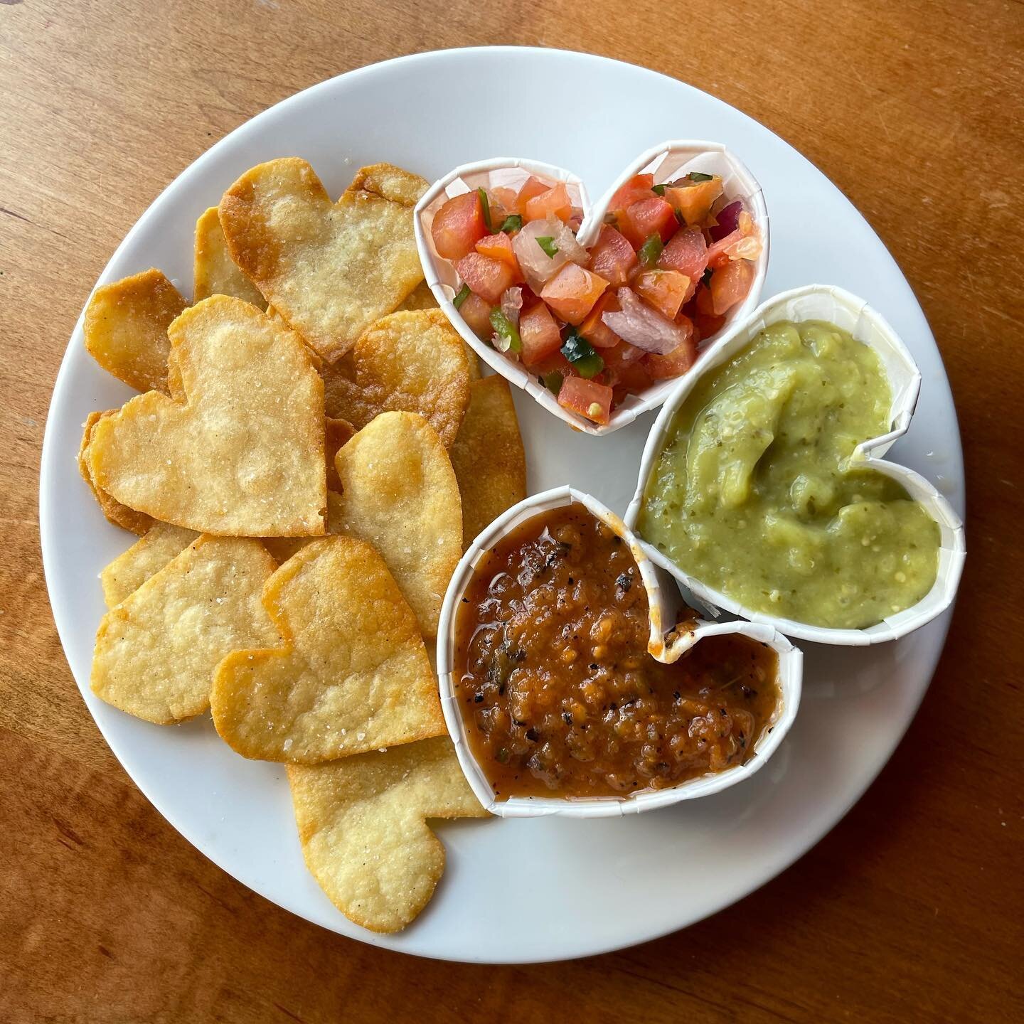 Nothing says &ldquo;I LOVE YOU&rdquo; more than some tex-mex! ❤️

Happy Valentine&rsquo;s Day!

(Please note that chips won&rsquo;t come in heart shape when ordered, it took way longer than we want to admit to make this picture happen) 

We&rsquo;re 