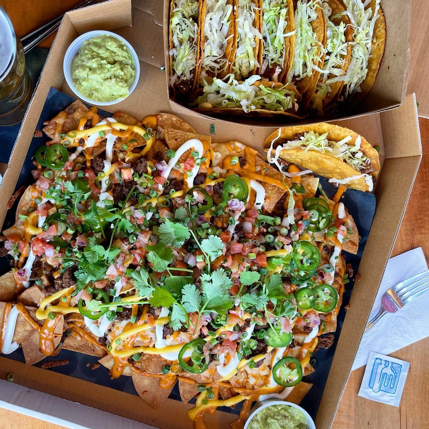 🌵🏈SUPER BOWL 55 MEAL DEAL🏈🌮

&bull; 14&rdquo; Super Loaded Nachos (topped with taco beef, queso sauce, guac, pico de gallo, jalapeños, green onions, guajillio mayo, sour cream, and cilantro)
&bull; 10 Hardshell Tacos (beef or bean) 

Only $55! 
