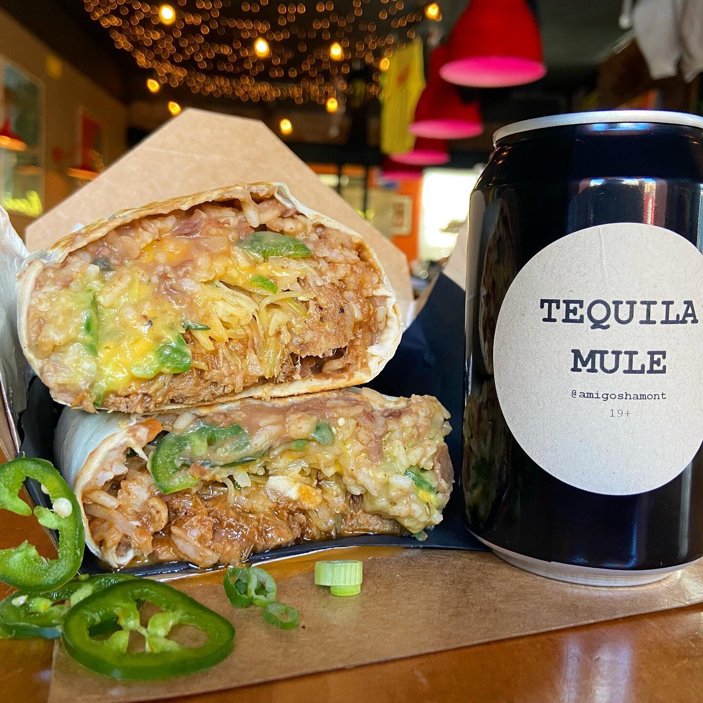 🌯HERE&rsquo;S ANOTHER DELICIOUS FEATURE BURRITO! 🌯
(Only available on UberEats &amp; Takeout)

** SOLD OUT** BBQ PULLED PORK BURRITO
(Stuffed with pulled pork, salsa verde, jalapeños, green onions, cabbage, queso sauce, rice, and beans)

Now avail