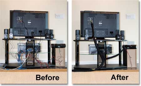 Cable Hiding — Tidy Haus Home Services