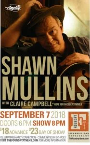Shawn Mullins / Claire Campbell / Sept. 17th