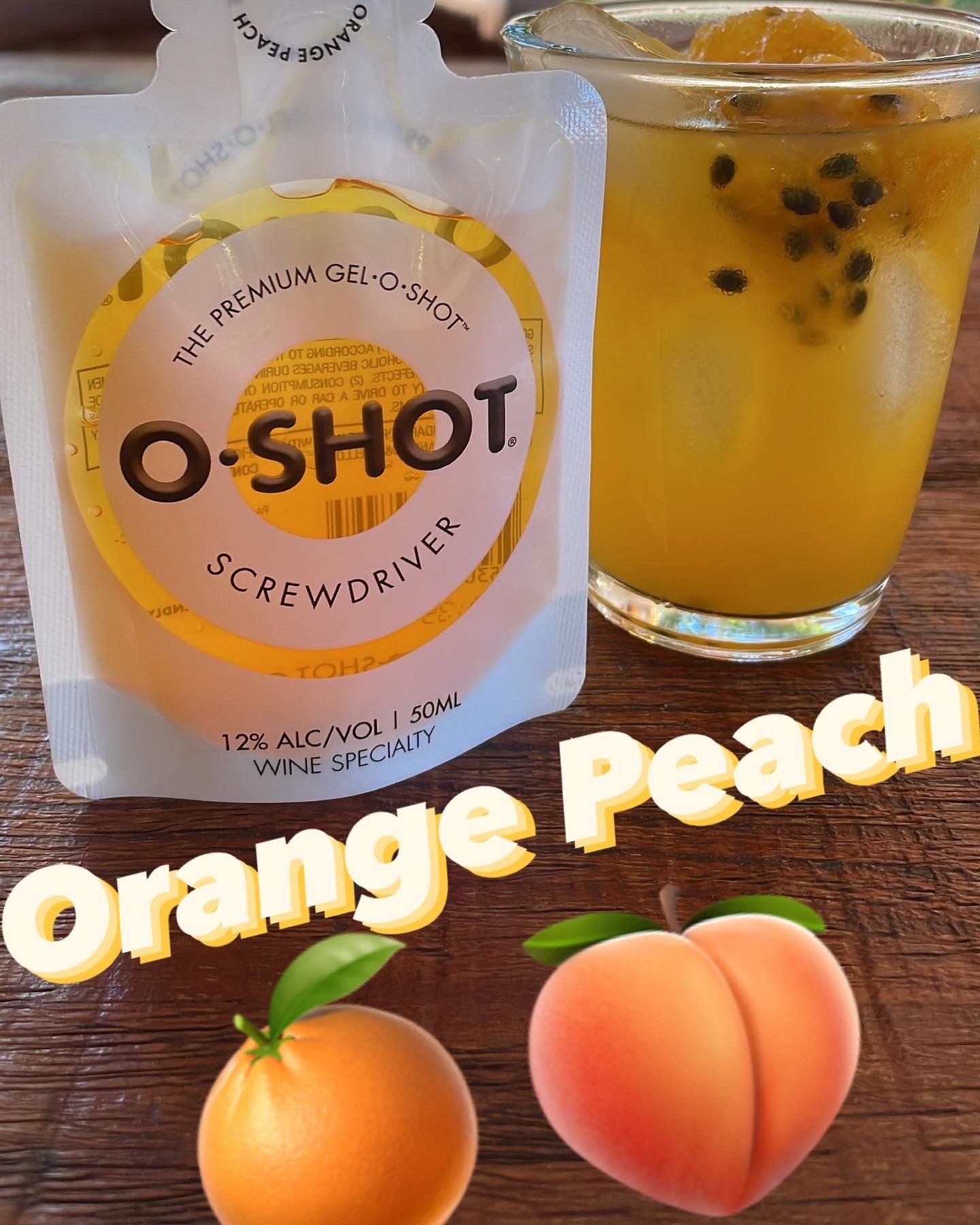 orange peach jello shot