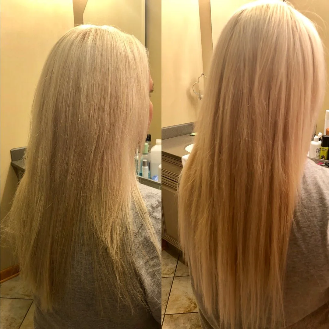 Want thicker, fuller or longer hair?  Call Shelly!