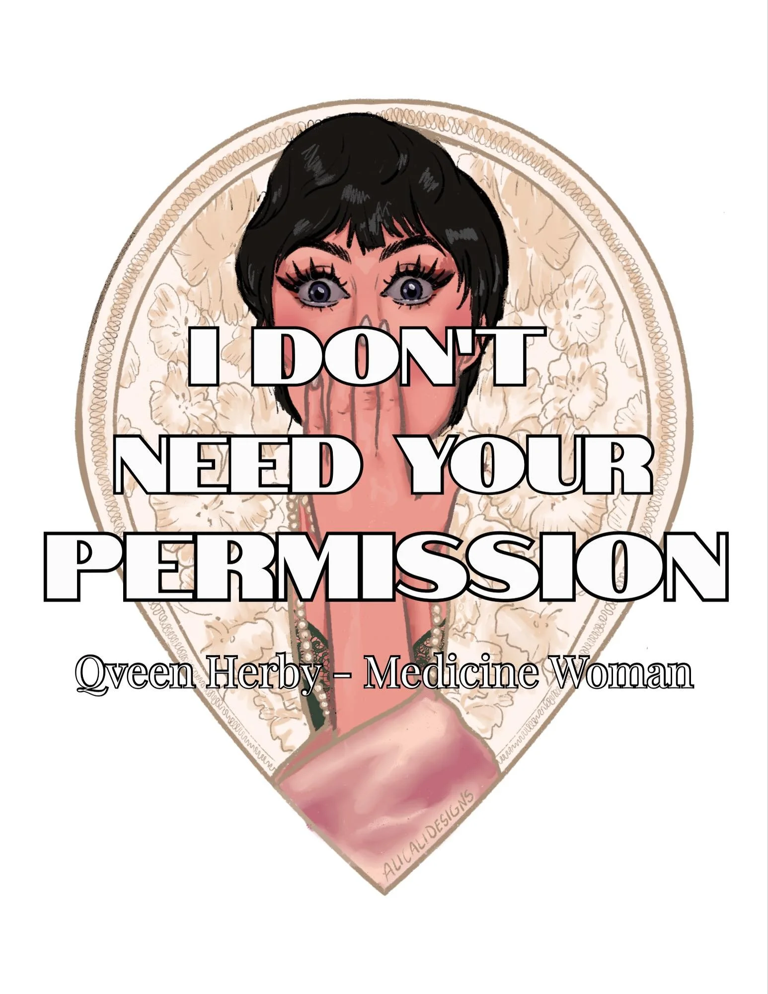 Some @qveenherby fanart inspired by Isle of Qveen! 
Should I put this up on my Redbubble store?