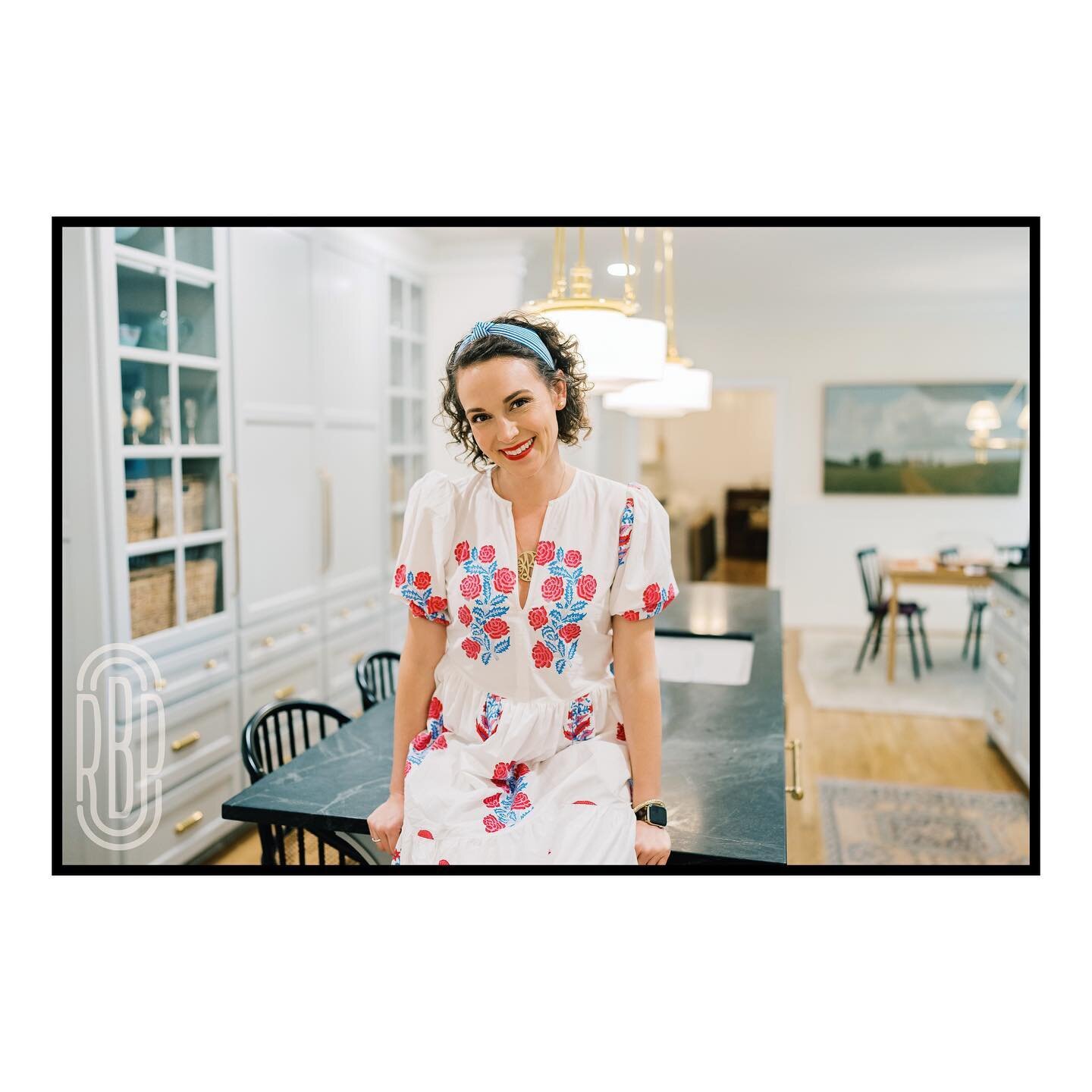 A test portrait yesterday of @ktstil in our newly renovated kitchen ✨ She drove the creative vision for the design and layout, and finished out the room with beautifully updated fixtures and decor. In love with this space ❤️ @bloodworth_hospitality 
