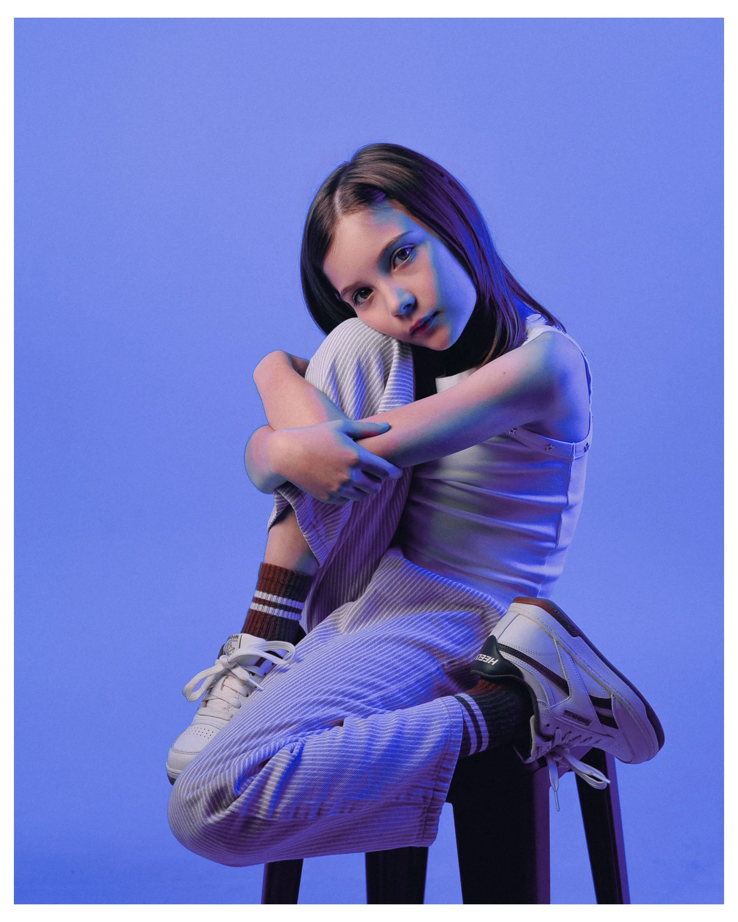 Playing with light and color ✨ A few more shots from this recent sweet portrait session with one of my past summer campers. I&rsquo;ve mentioned before she already largely takes the lead on posing, but for these she also helped direct the lighting to