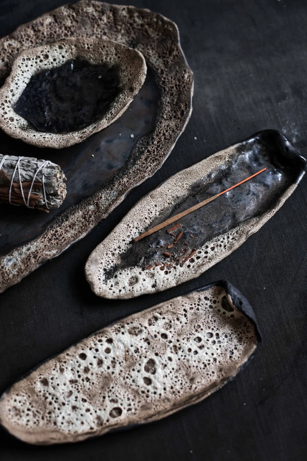 Wabi-Sabi Rocks Incense Holder 