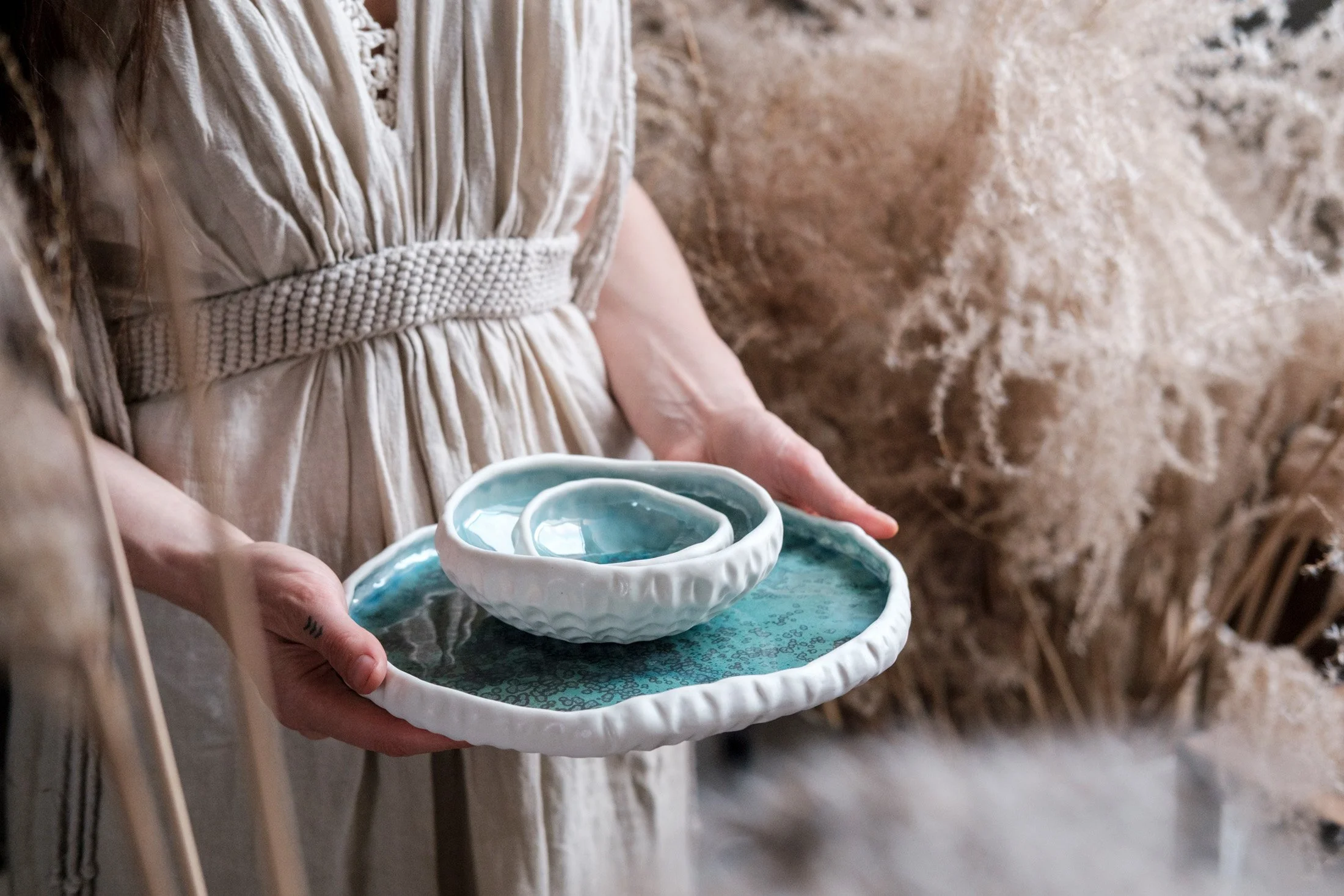 REEF - porcelain dinnerware plates and bowls (TQ CRYSTALLINE)