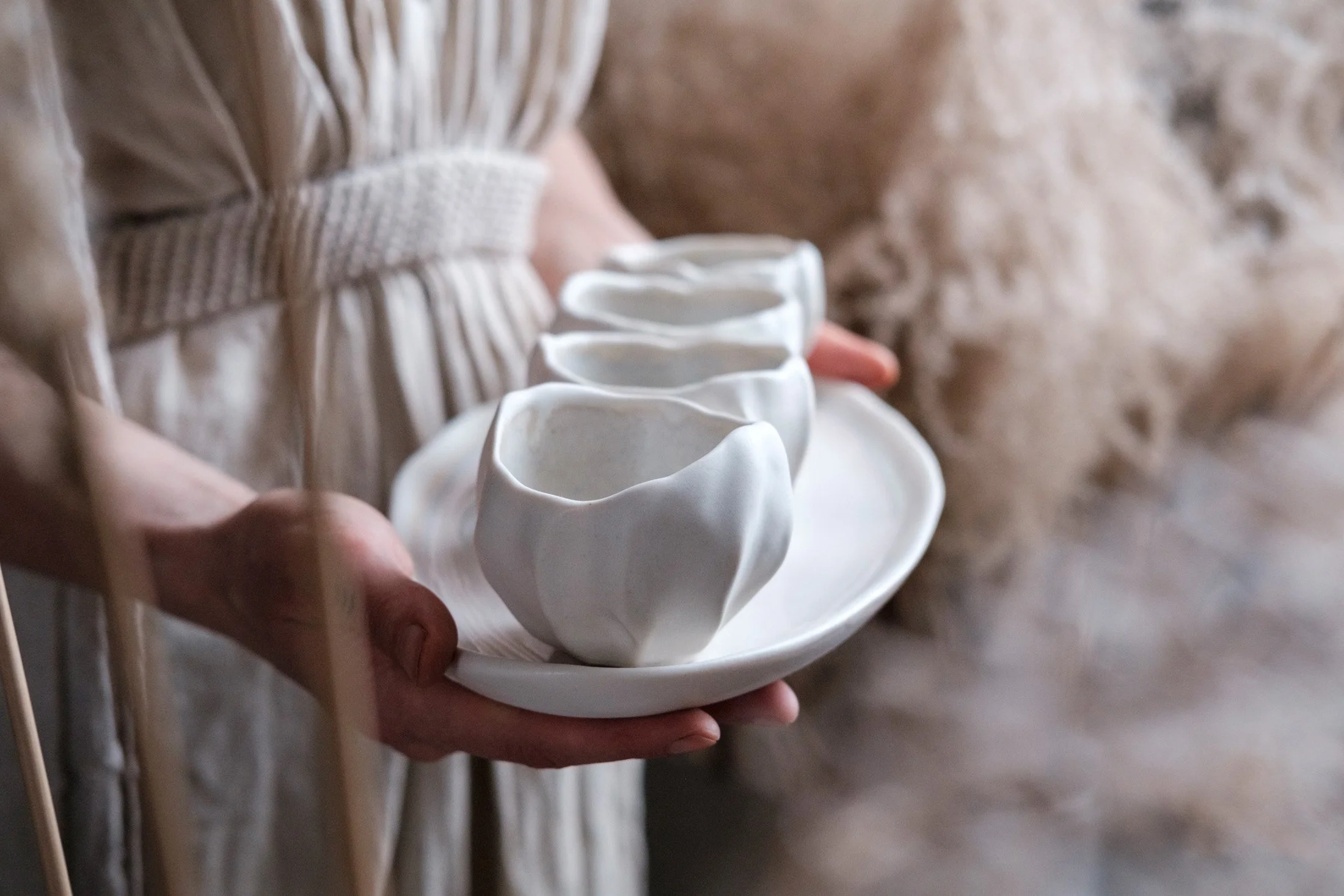 hand-built cups