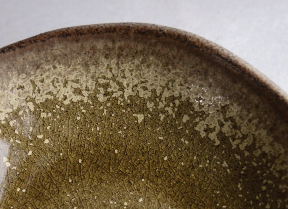 Mustard Yellow Glossy Crackle Glaze Powder