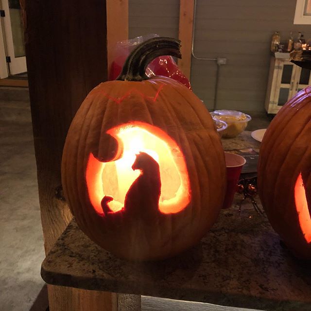 We had a great Fall Harvest party yesterday with great food, friends and a little carving contest!!! #fall
#fallharvest
#friends
#carvingpumpkins