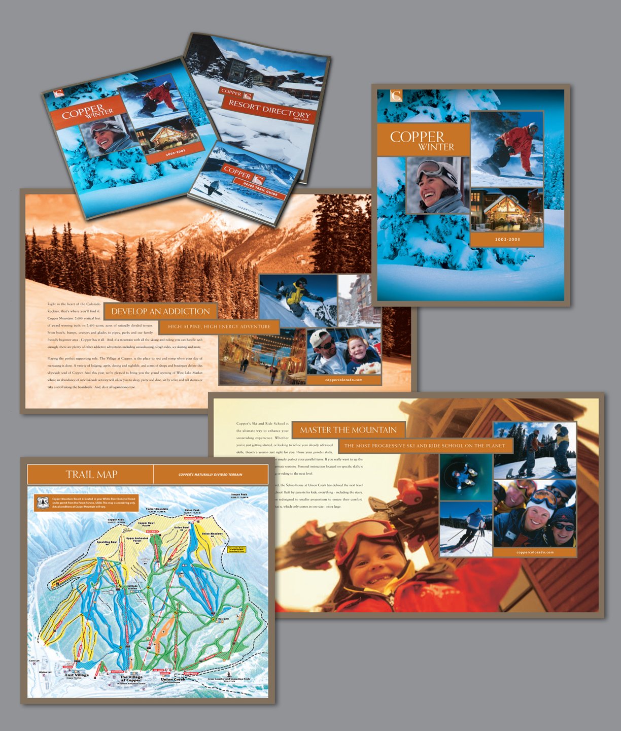  Copper Mountain Resort Winter brochure, resort directory and trail map 