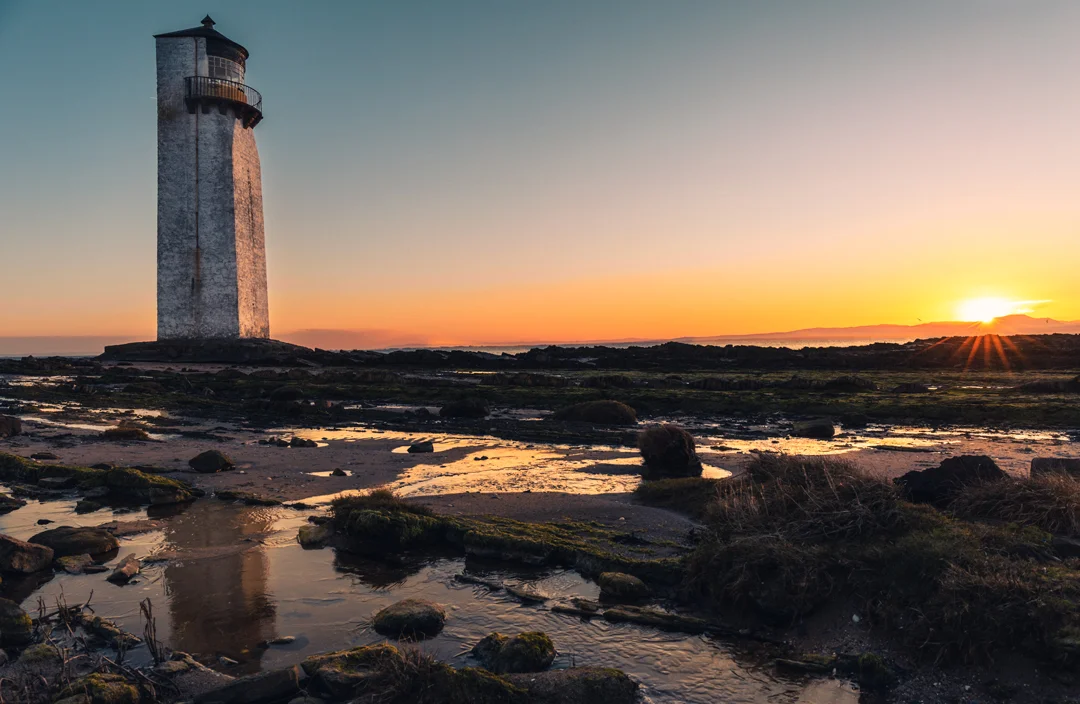 Southerness Lighthouse at Dawn