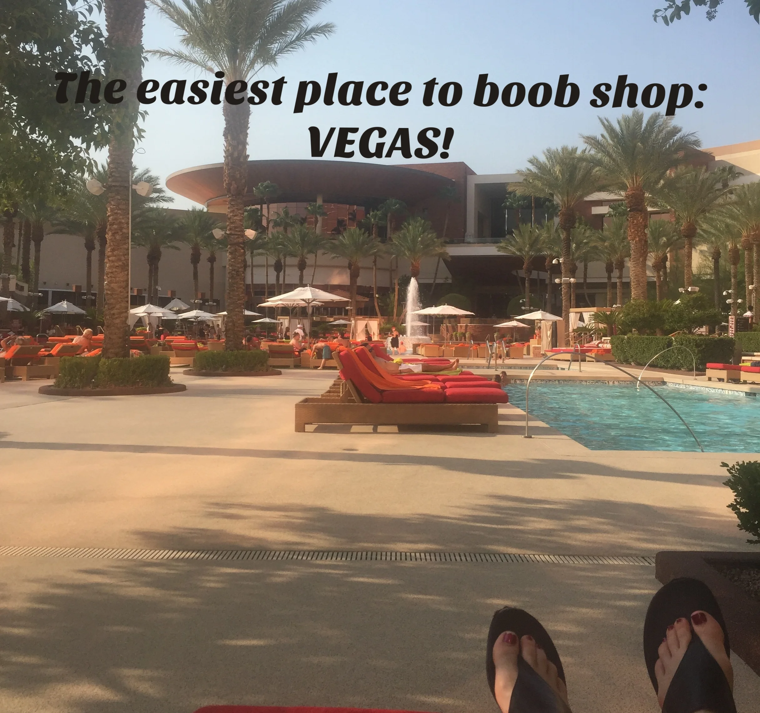 12. What better place than a Vegas pool to window shop for a new rack?