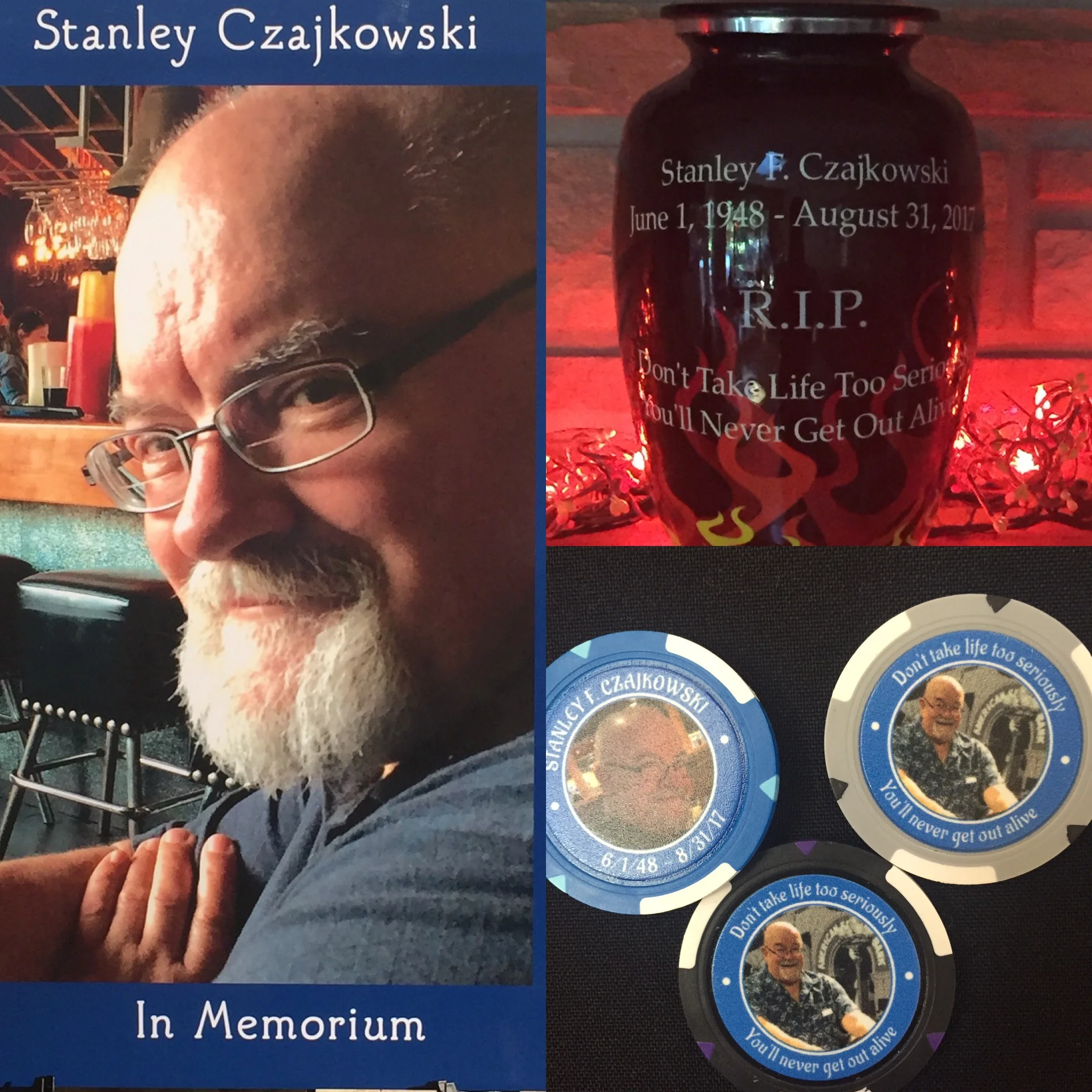 20.  Contemplating my mortality on the first anniversary of my Dad's death.