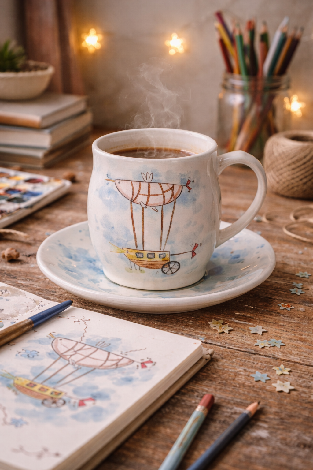 Whimsical airship tea time scene.png