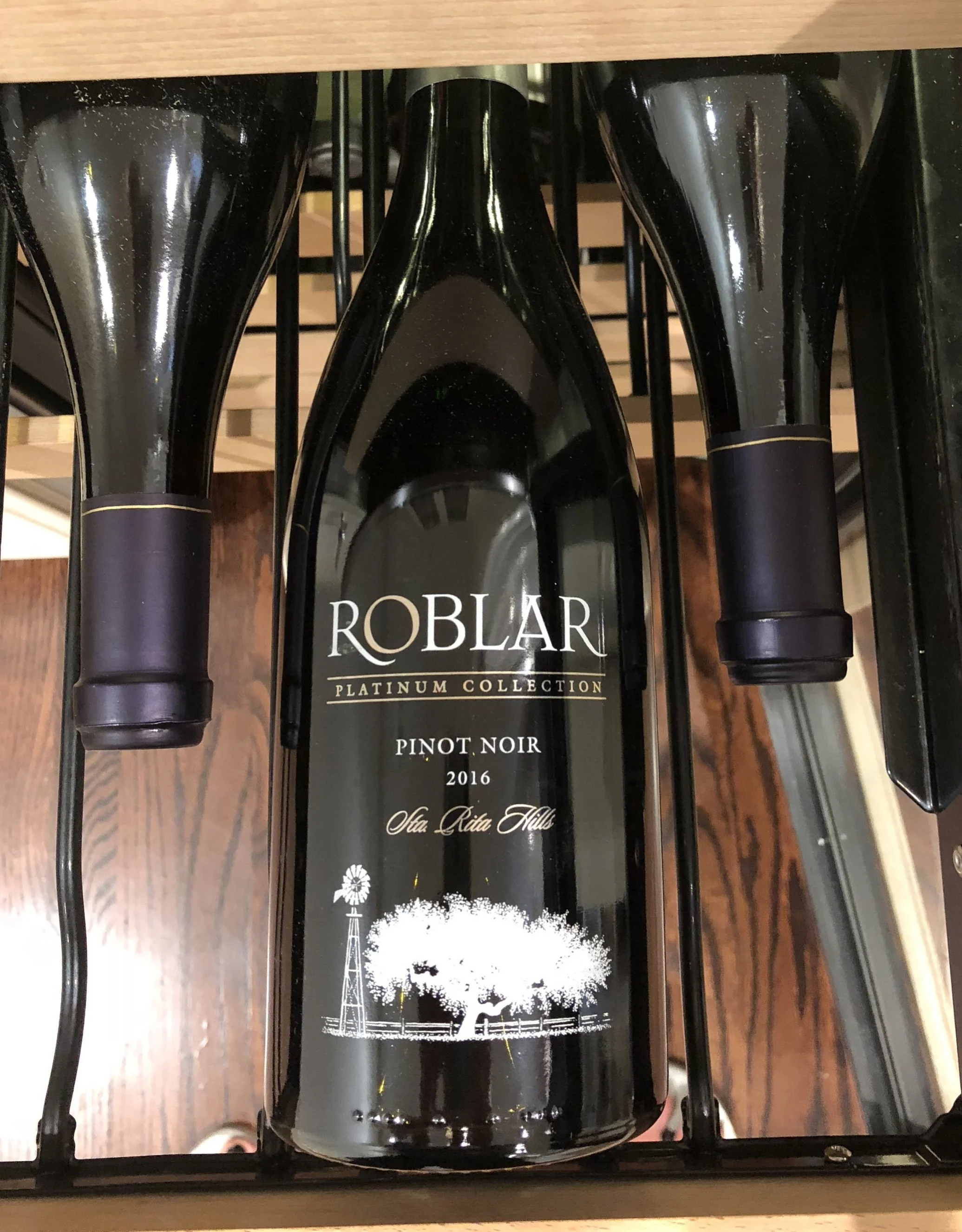 Producers of great white and rose wine, Roblar shines in the Pinot Noir category. We chose this as a “weekend evening” wine.