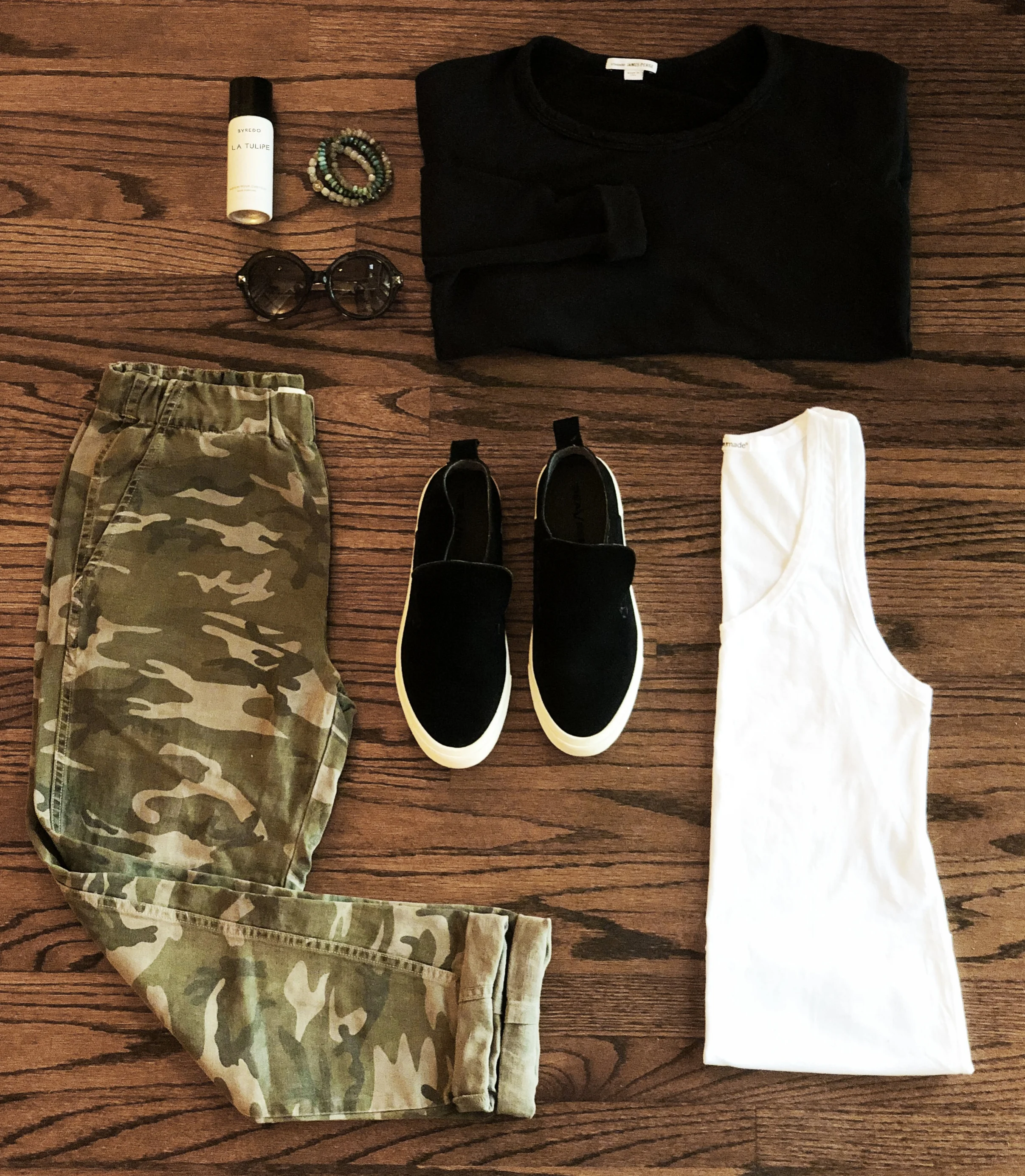 Pack this for a weekend getaway or wear all day Saturday.