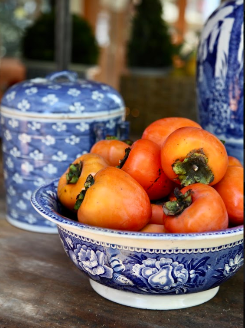 Persimmons can ripen while you are displaying them.