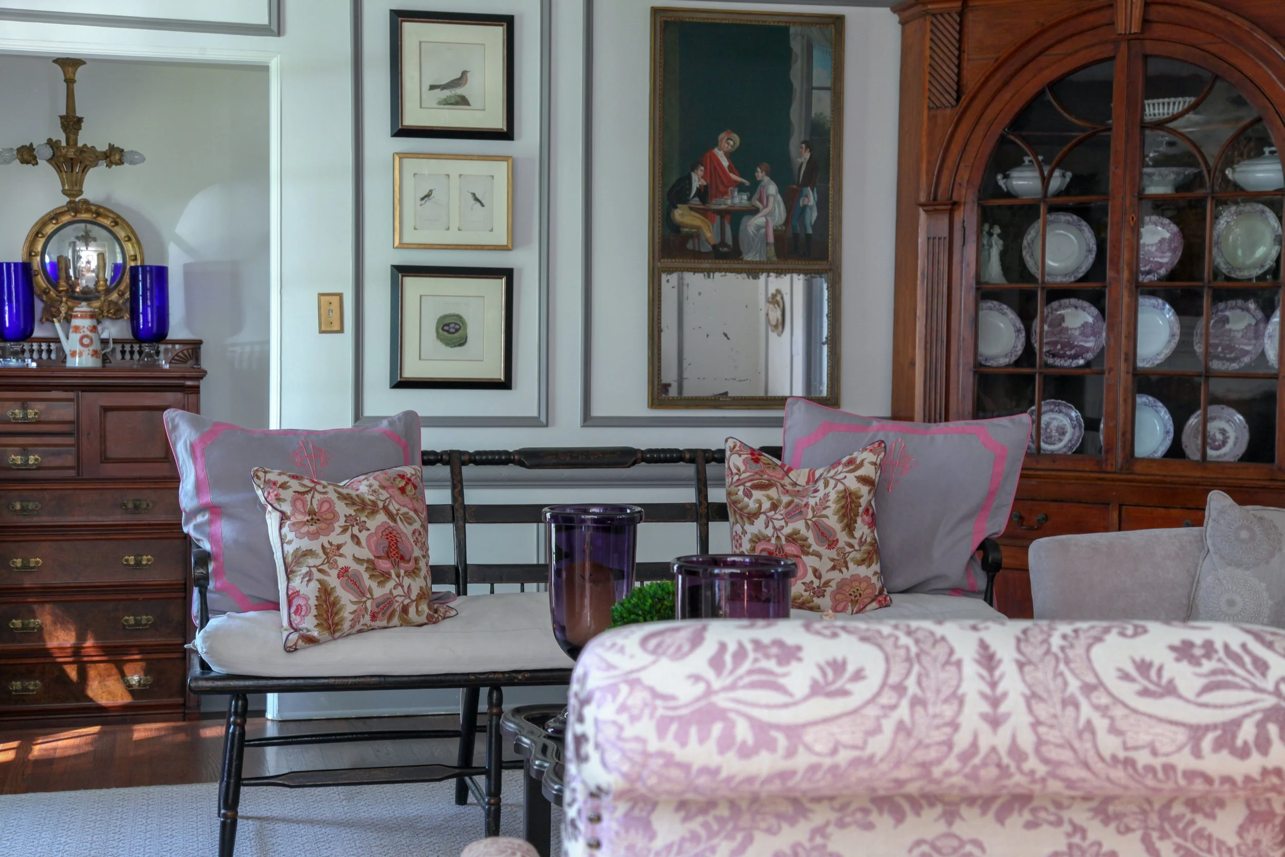Purple works well with so many other accent colors such as blues and greens.