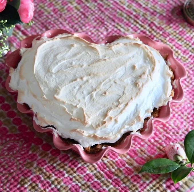 Valentine's Day Chocolate Meringue Pie