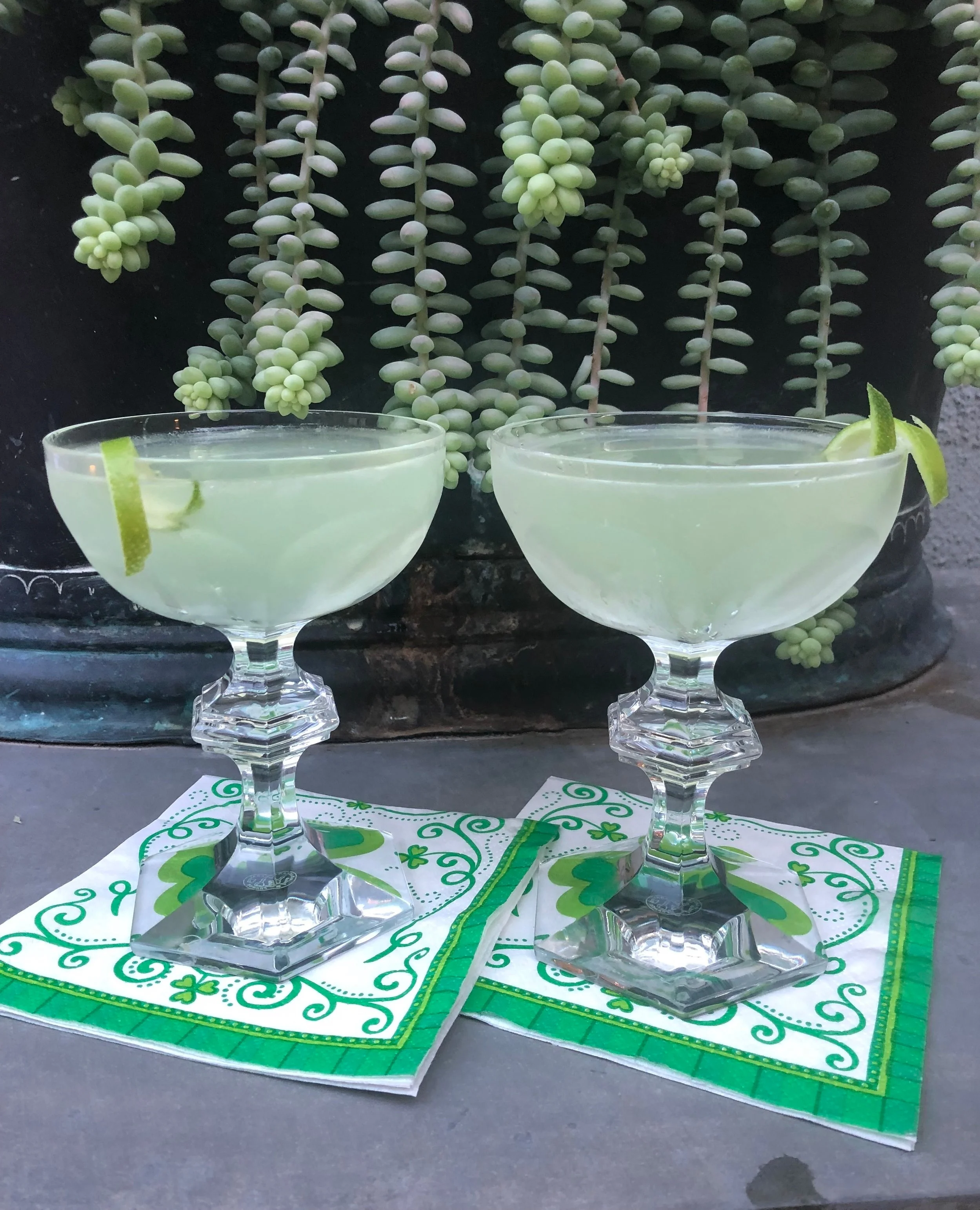 These fruit forward cocktails will satisfy almost any palatte. Serve up in a vintage Baccaret Harcourt coupe.