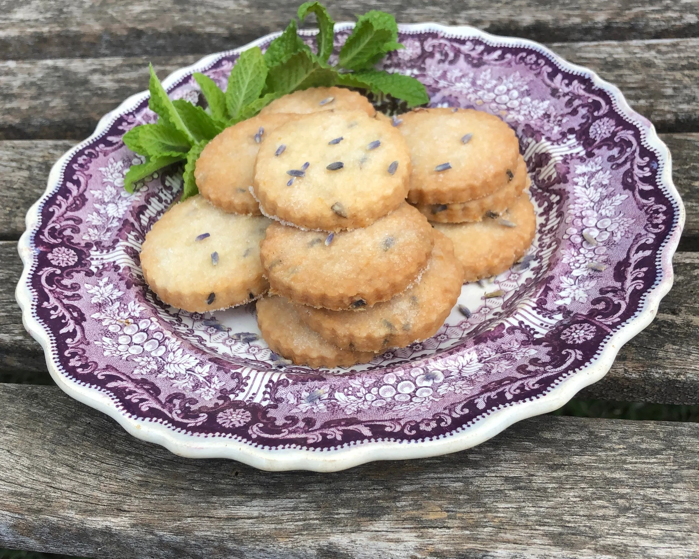 Lemon Lavender Shortbread Cookies 