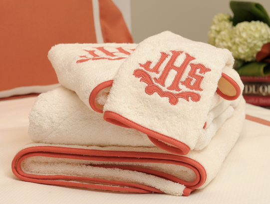 Bath towels with a fun applique also make a beautiful, yet practical gift.