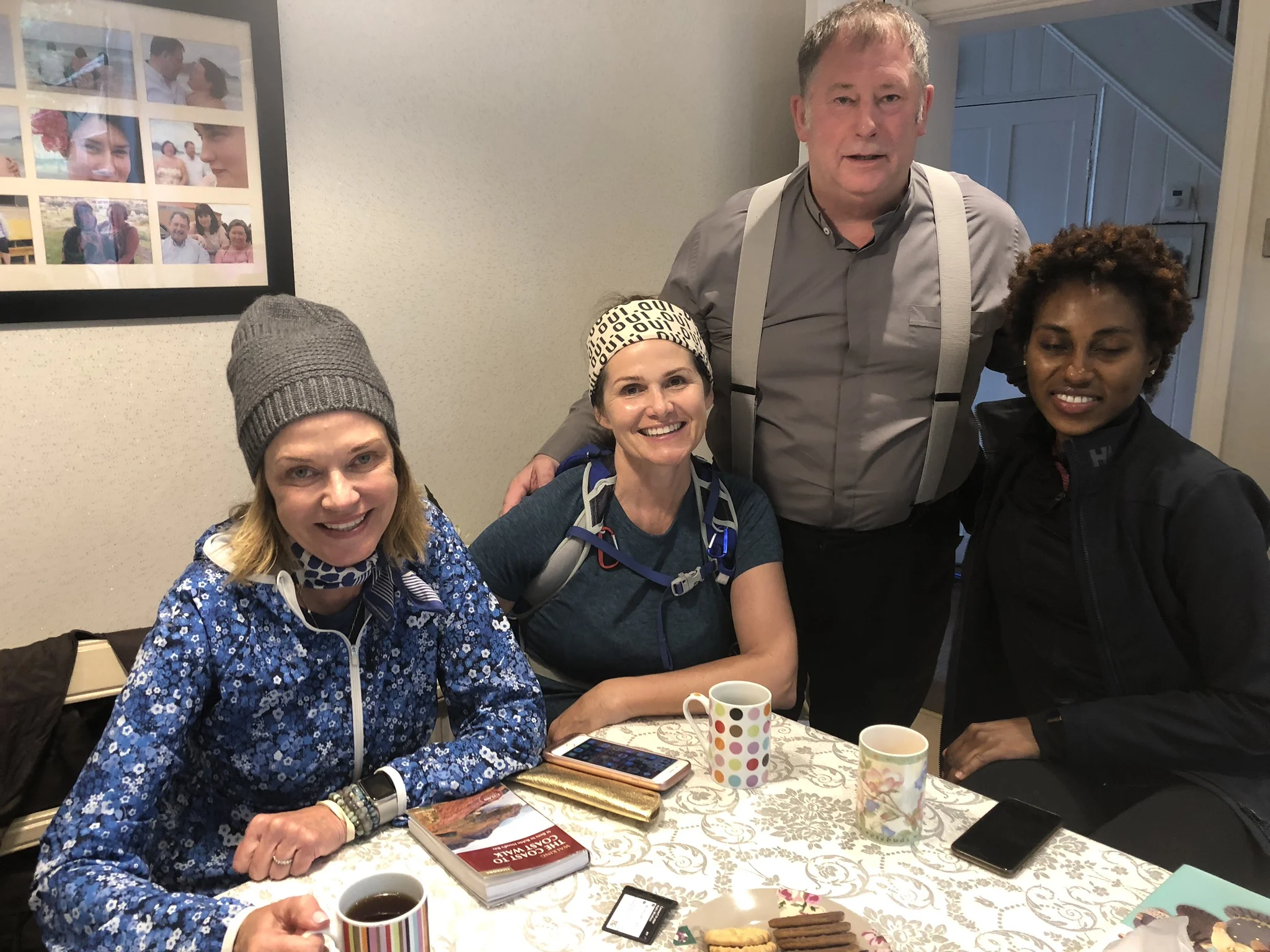 Alan Coates and his lovely wife Penny served us tea and biscuits and helped three lost Americans get back on the path. You can’t plan days like this.