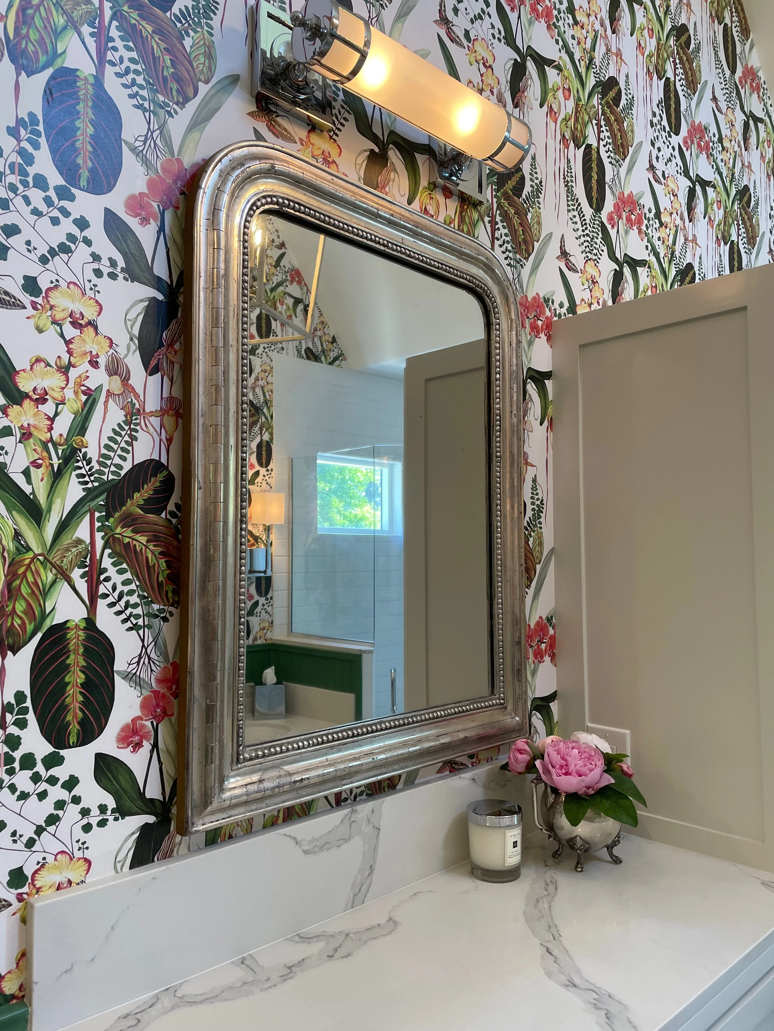 Master Bath Makeover in Green