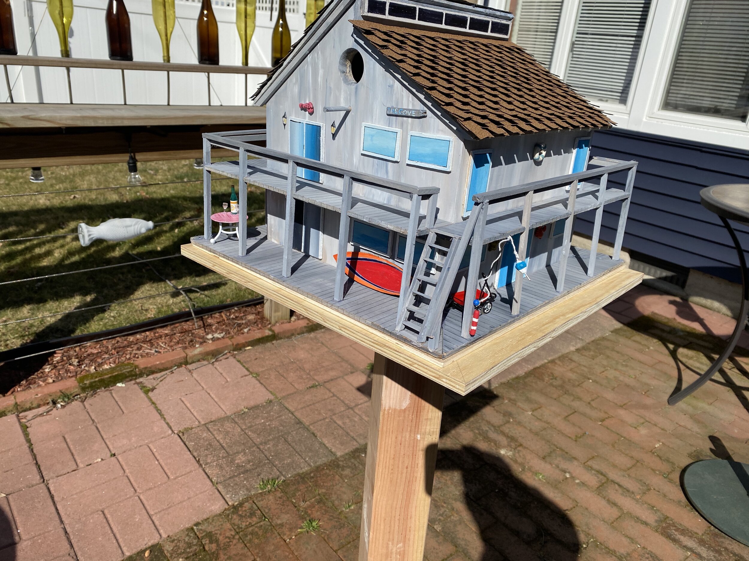 Beach house Birdhouse