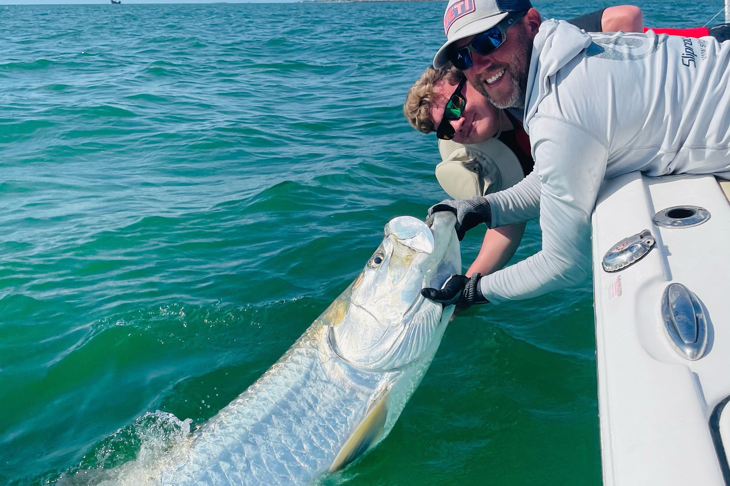 120-130LB Tarpon off Clearwater Beach 