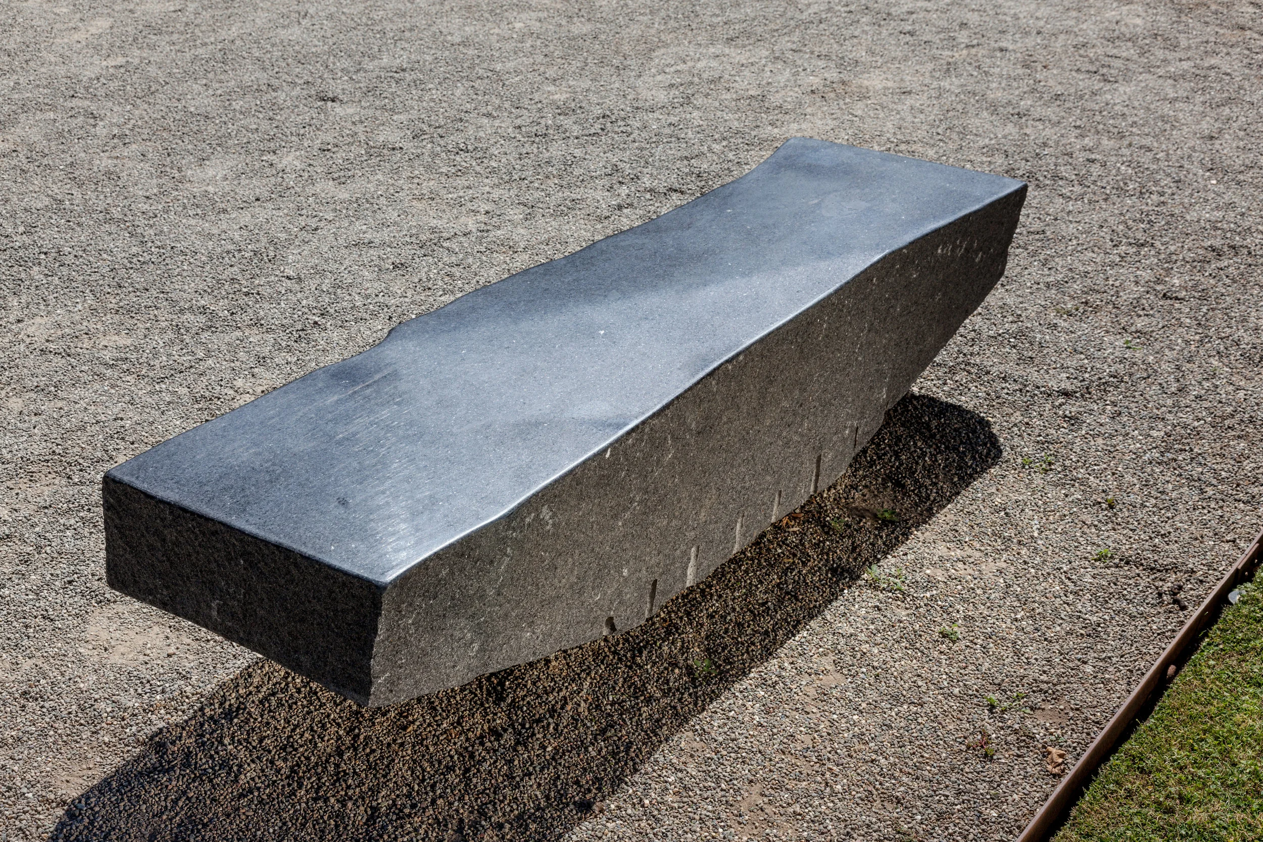 Zigzag Bench - Granite, 80" x 18" x 18"