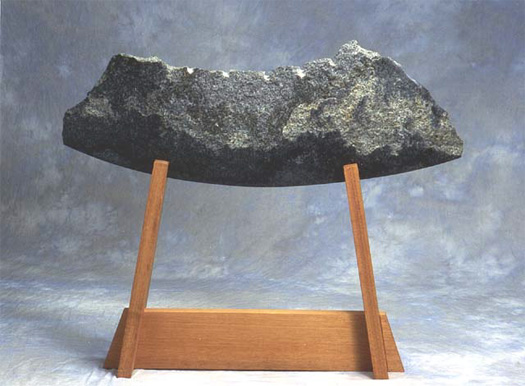 Sword of Wisdom - Granite & mahogany, 48" x 40"