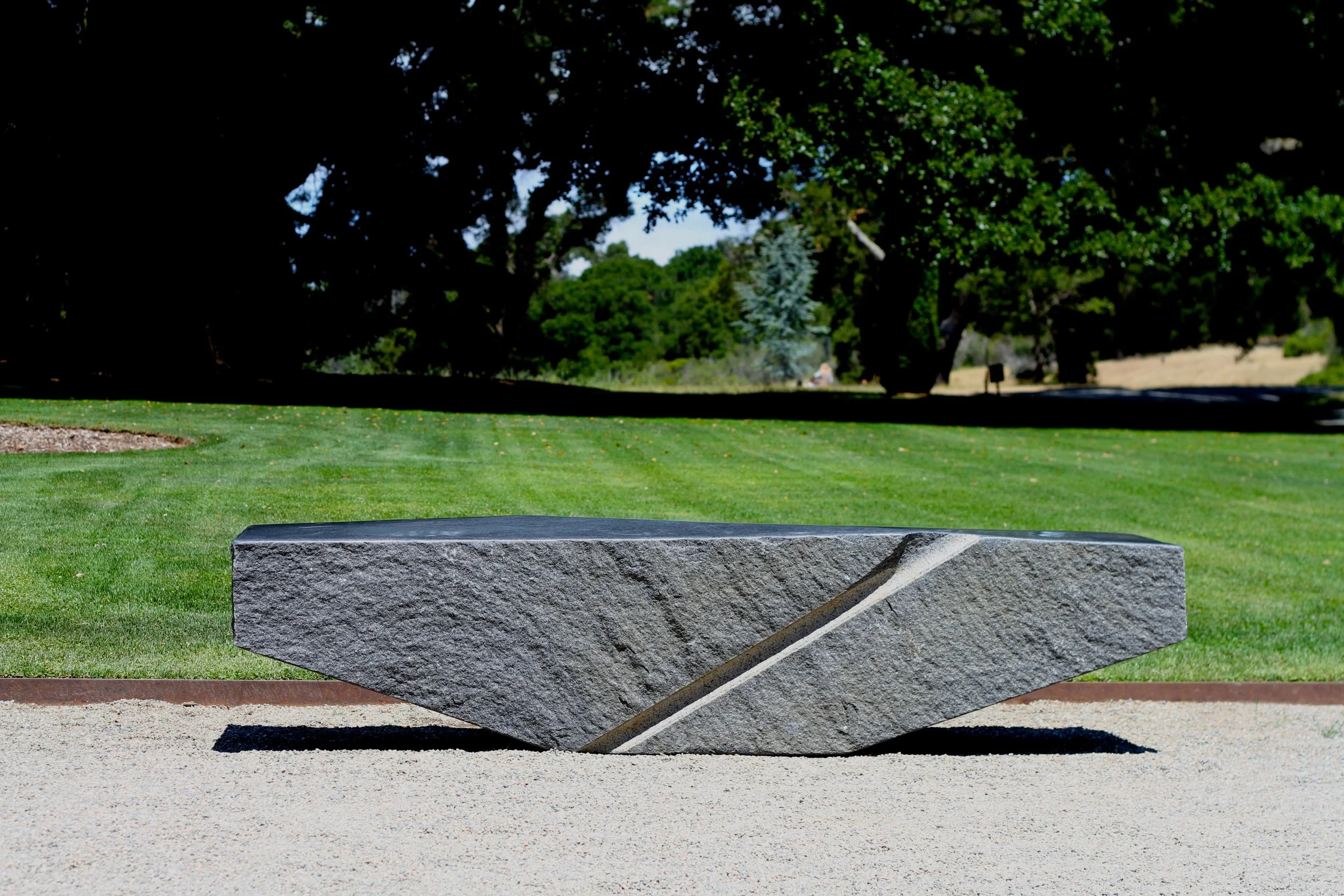 Zigzag Bench - Granite, 80" x 18" x 18"