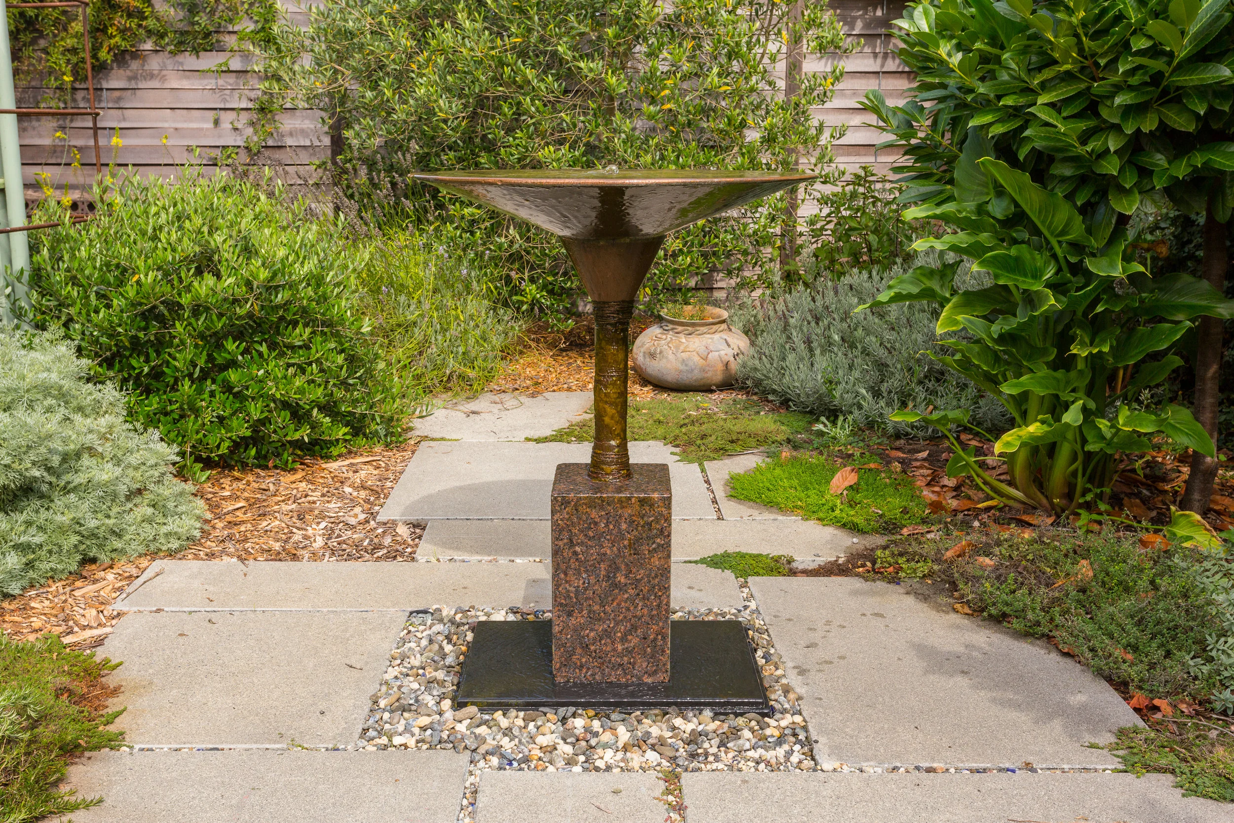 Copper & granite, 3' high