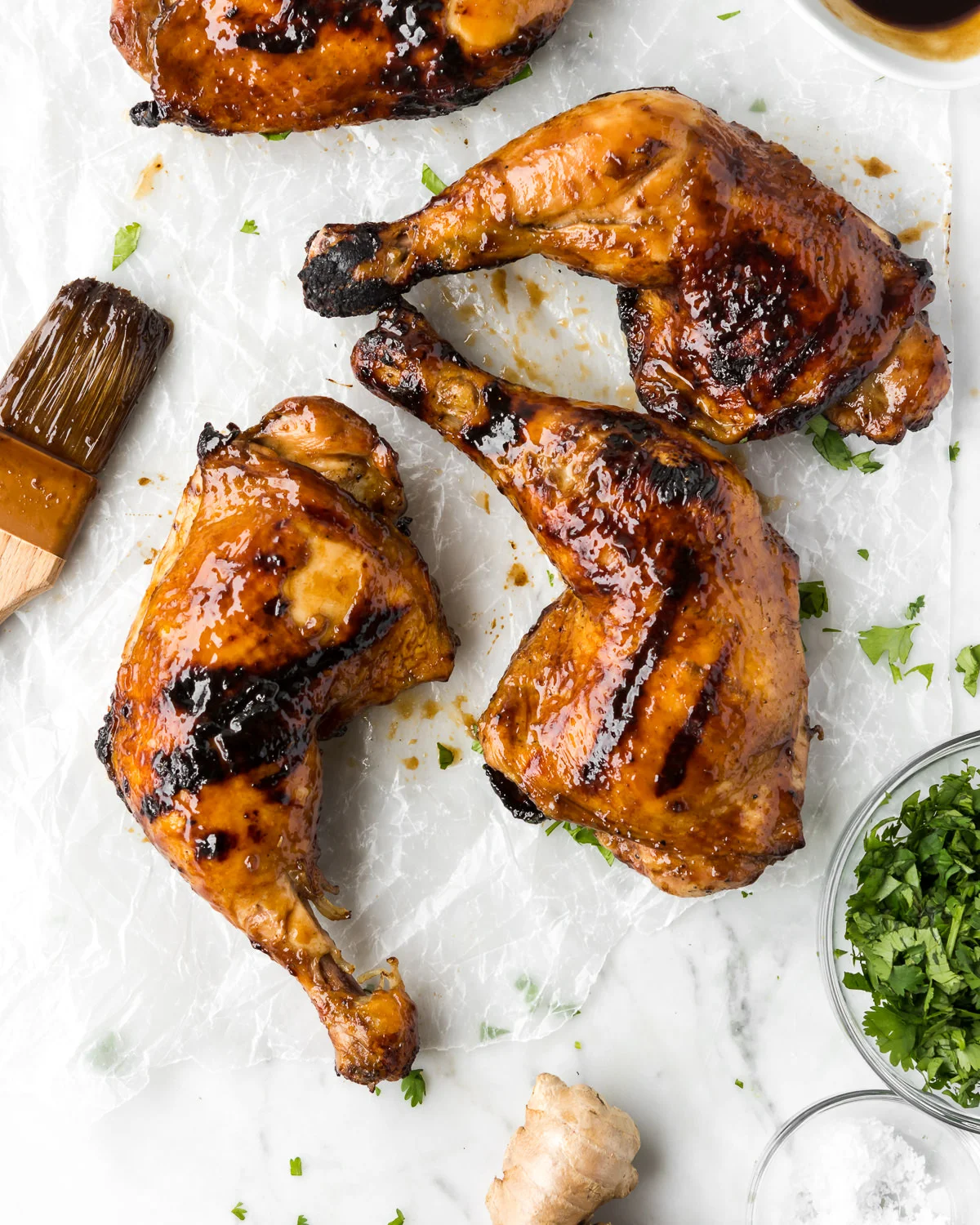 grilled tamarind ginger chicken legs