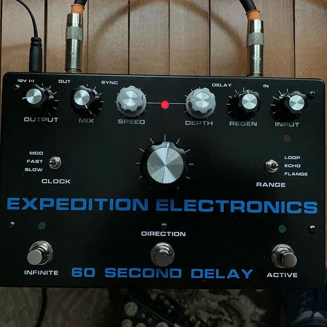 Just picked up this amazing device from @expeditionelectronics and am living my 80s @bill.frisell dreams. Been feeling really up and down about music lately but this thing is pretty fun.