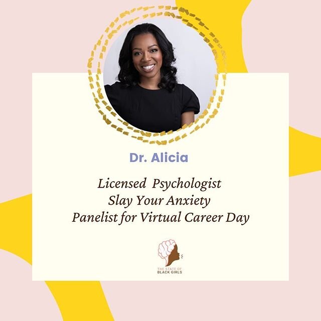 Calling all black girls 🗣🗣 The 3 day virtual career day is underway! I will be a featured panelist tomorrow afternoon, discussing a career in wellness. Please check it out or sign up a child that you love 💕 #slayyouranxiety #Equity4BlackGirls  #Th